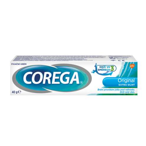 Corega Original extra silný - экстра сильный фиксирующий крем для протезов 40 г
